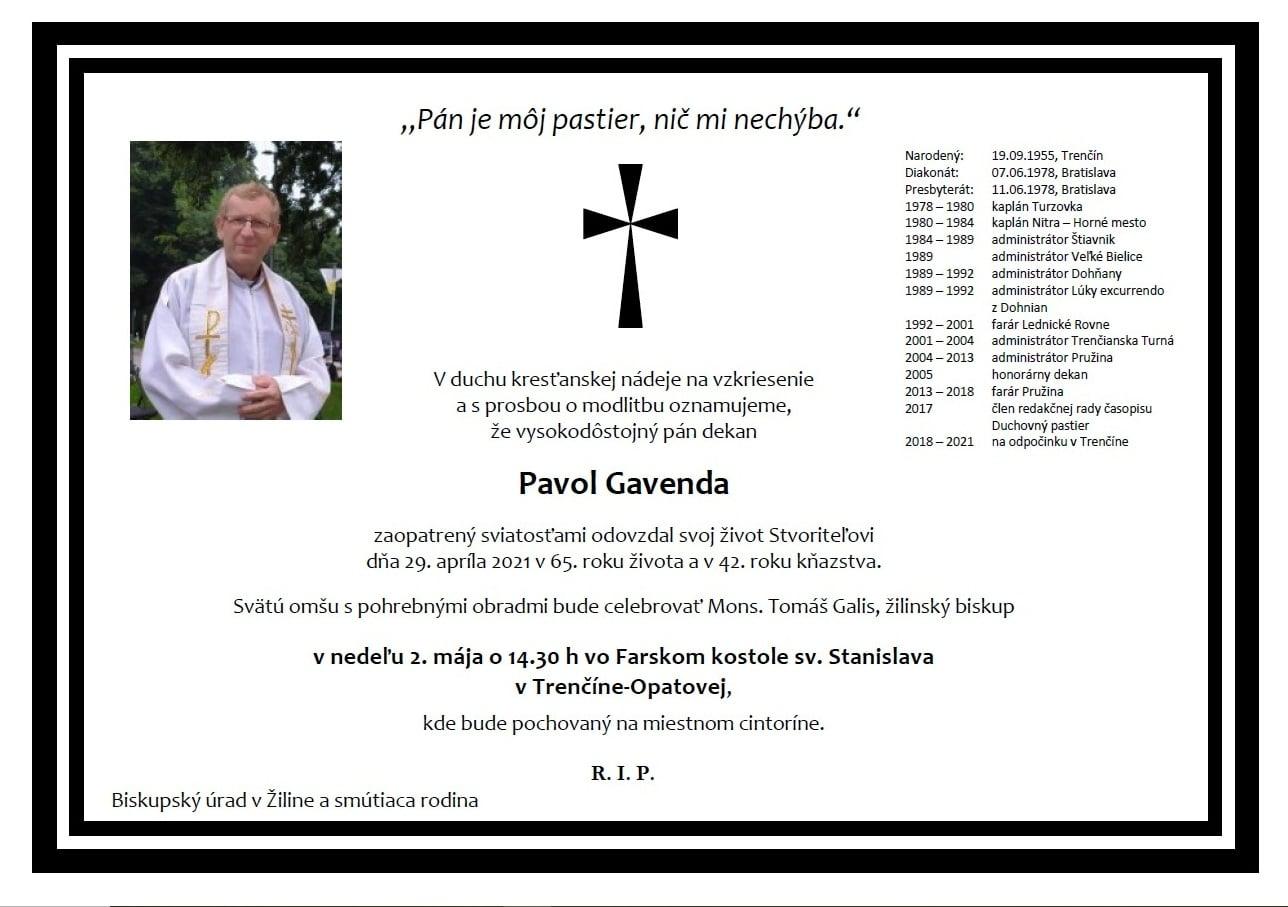 Pavol Gavenda, parte