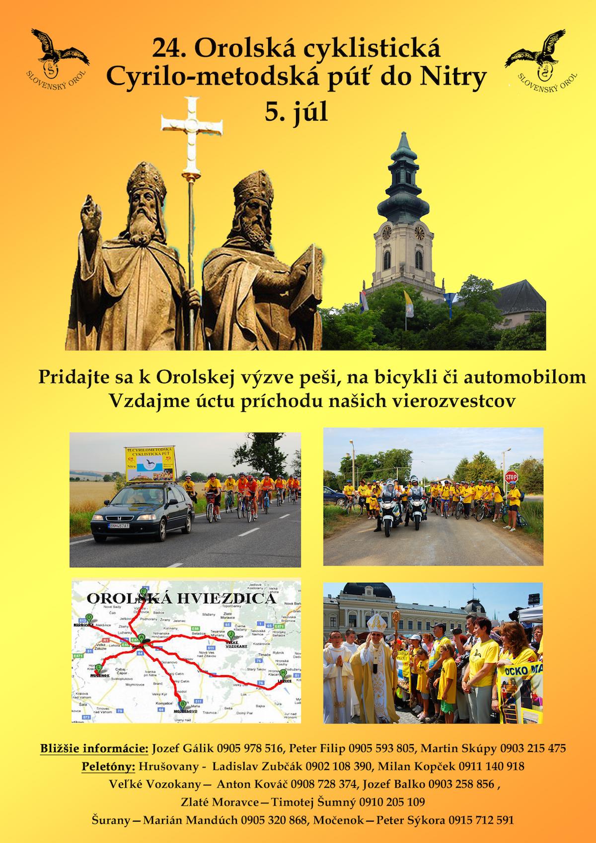 Nitra, Slovensky, Orol, cykloput, plagat