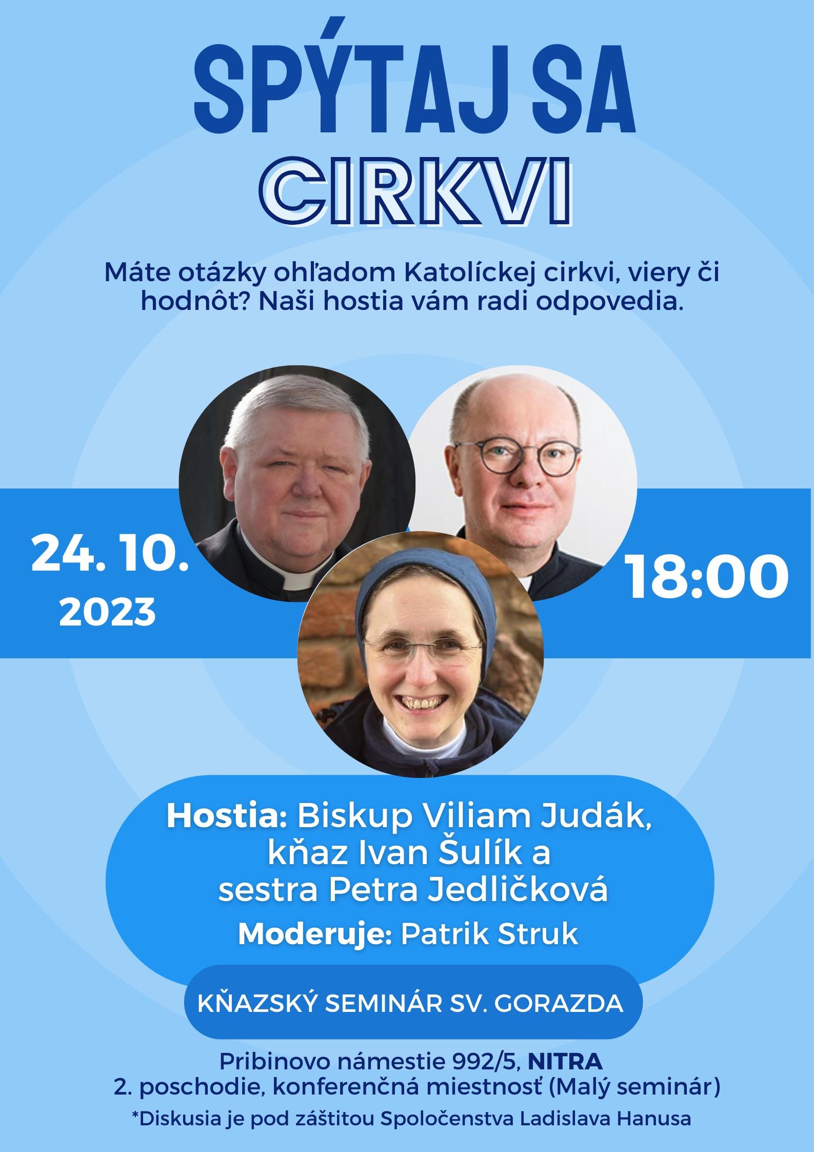 Spýtaj sa Cirkvi, Nitra, plagát