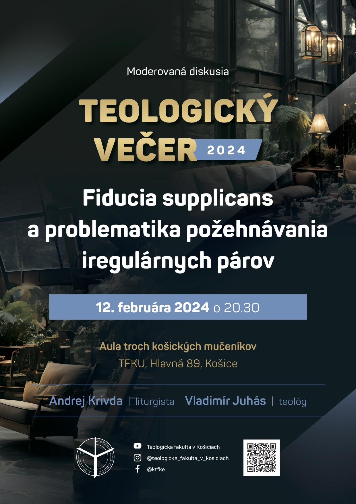 Kosice, Teologicke, vecery, plagat