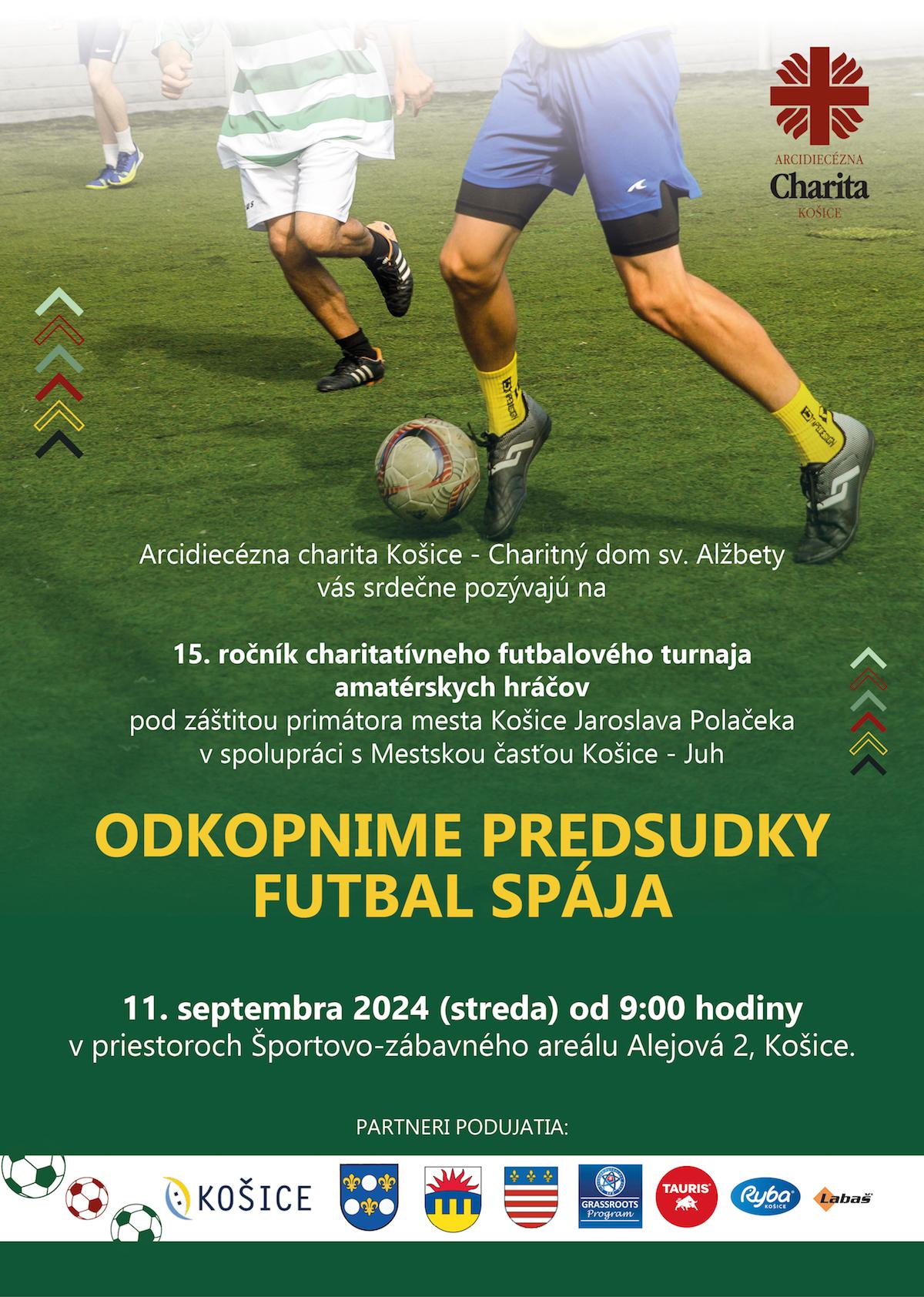 Košice, charita, futbal, turnaj, plagat