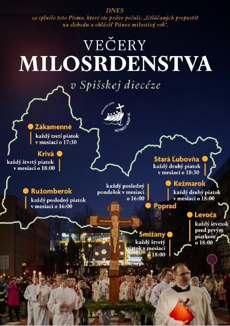 Spišská diecéza, večery milosrdenstva, plagát 2