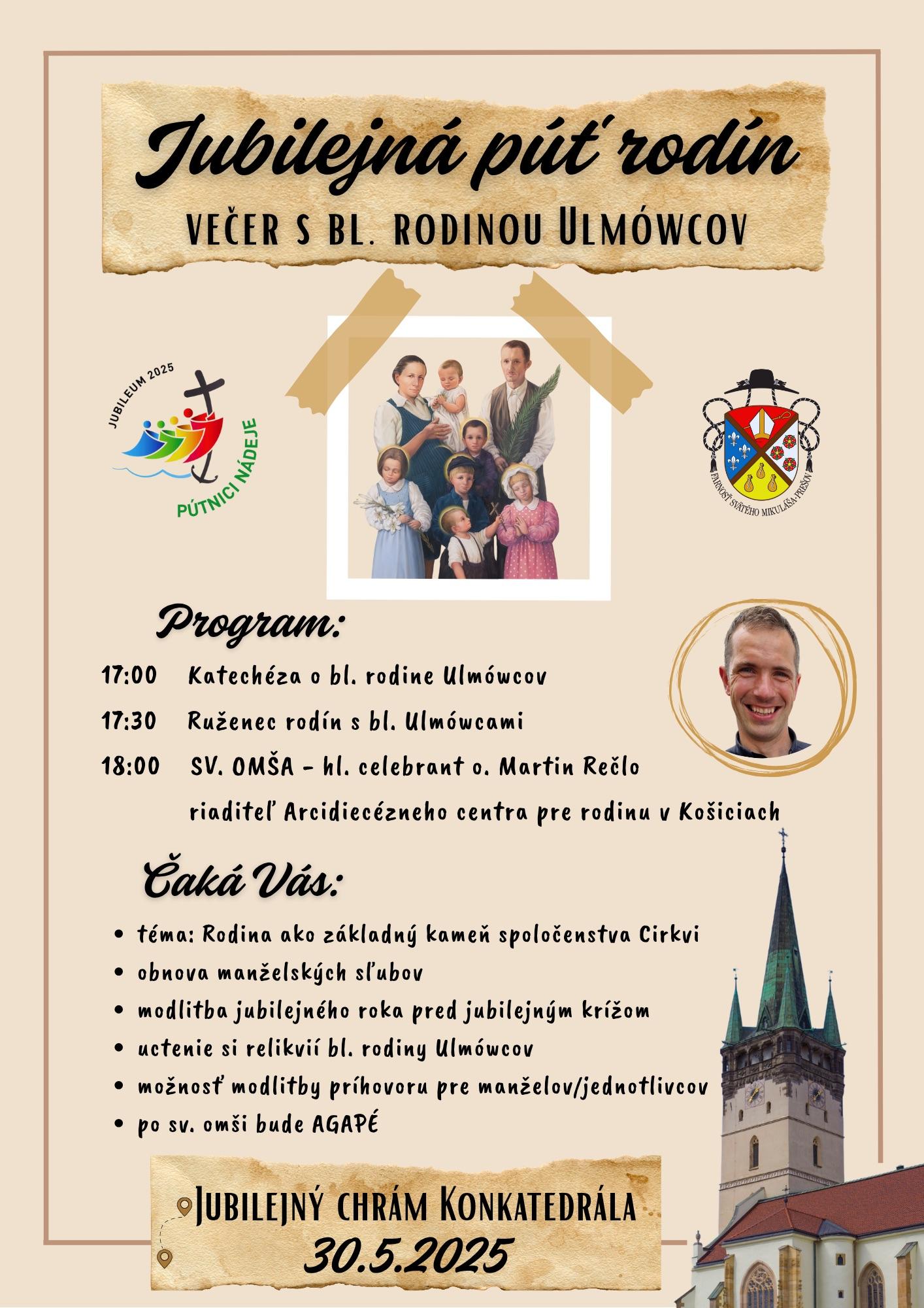 Prešov, Jubileum, put, rodiny