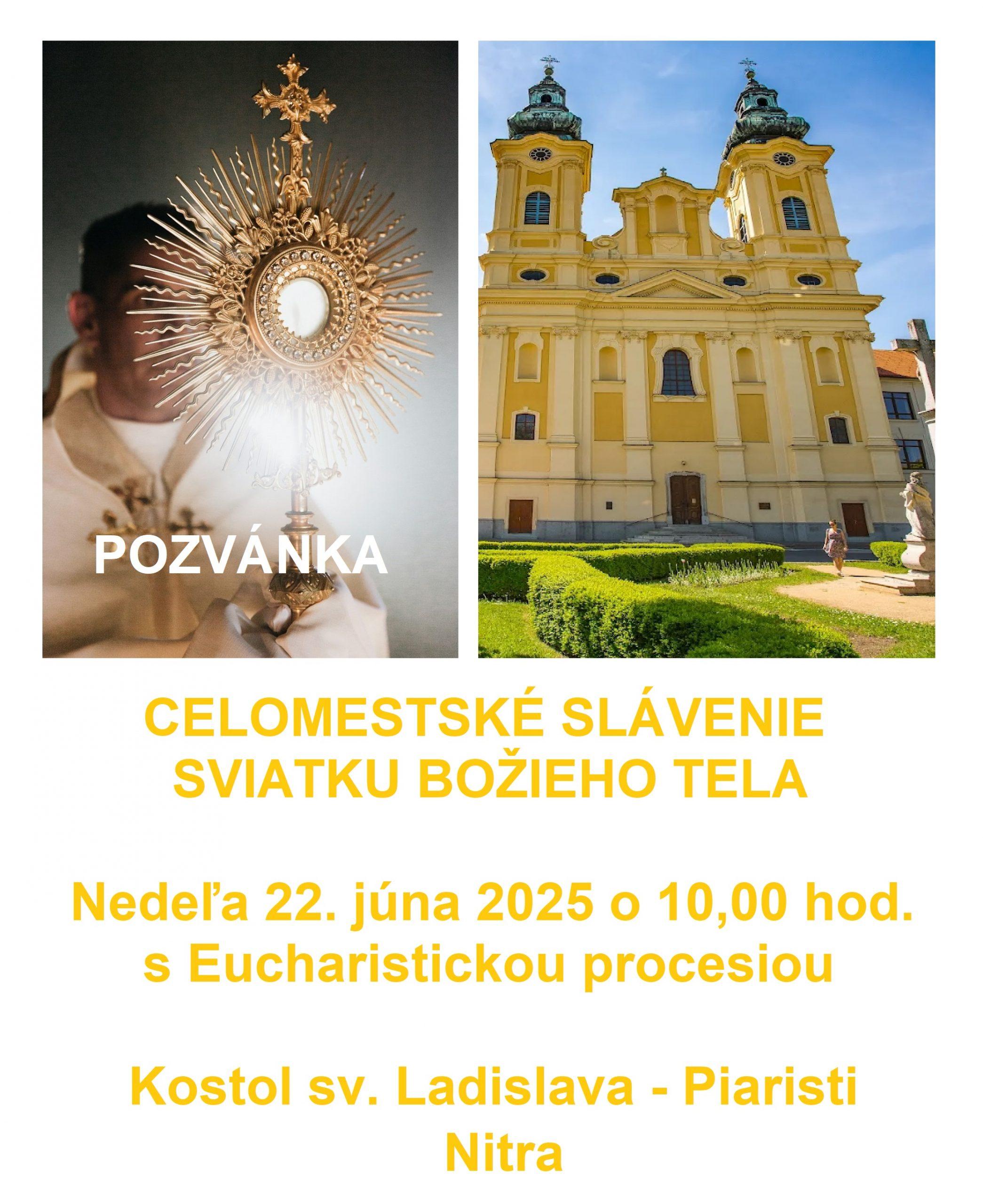 Nitra, Božie telo, plagat
