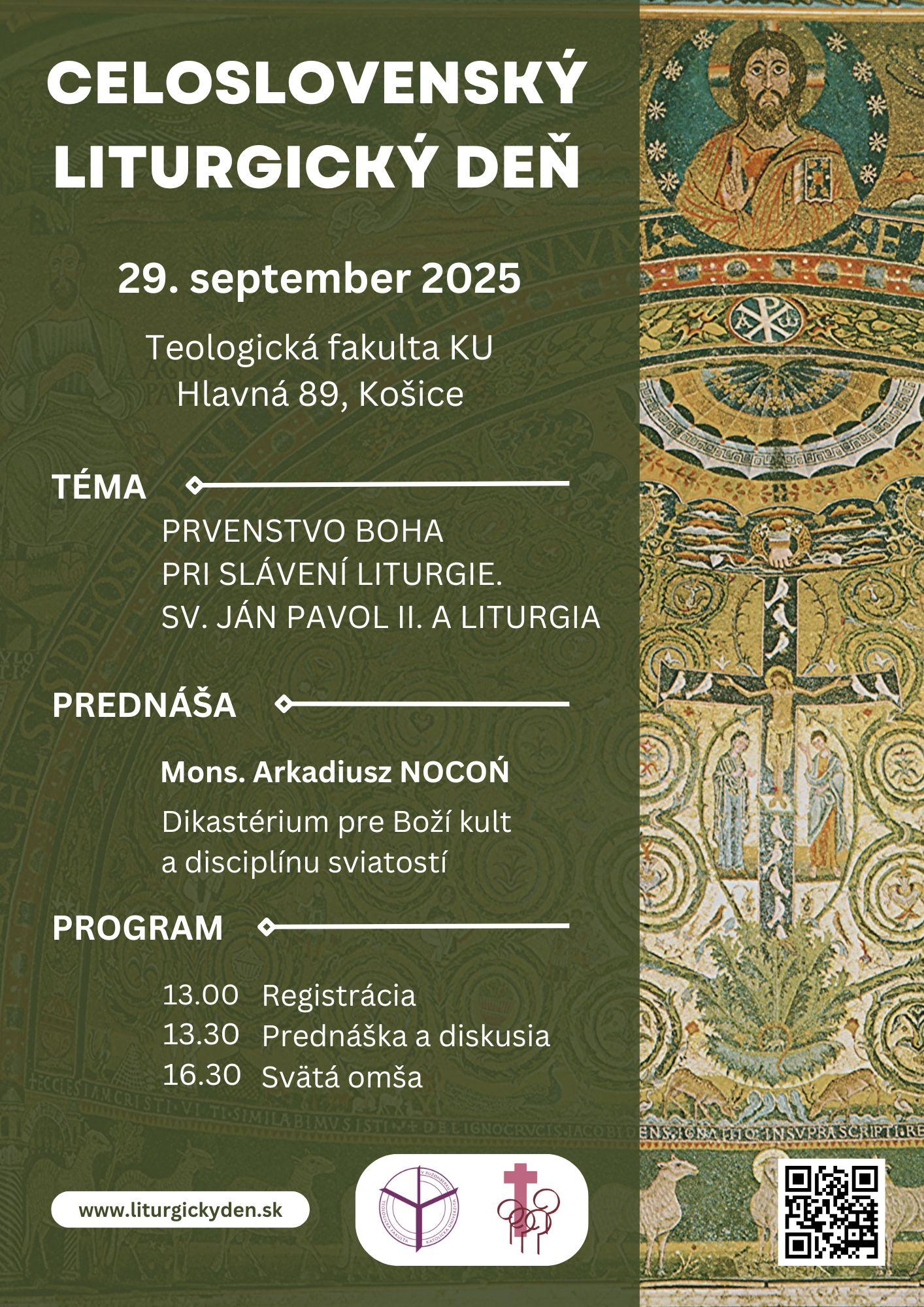 Kosice, Celoslovesky, liturgicky den, plagat