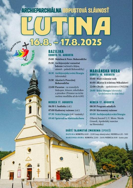 Ľutina, bazilika, archieparchialna, plagat