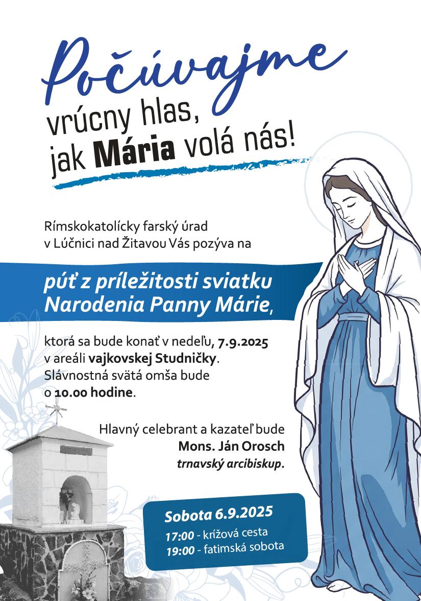 Lúčnica, púť, plagát