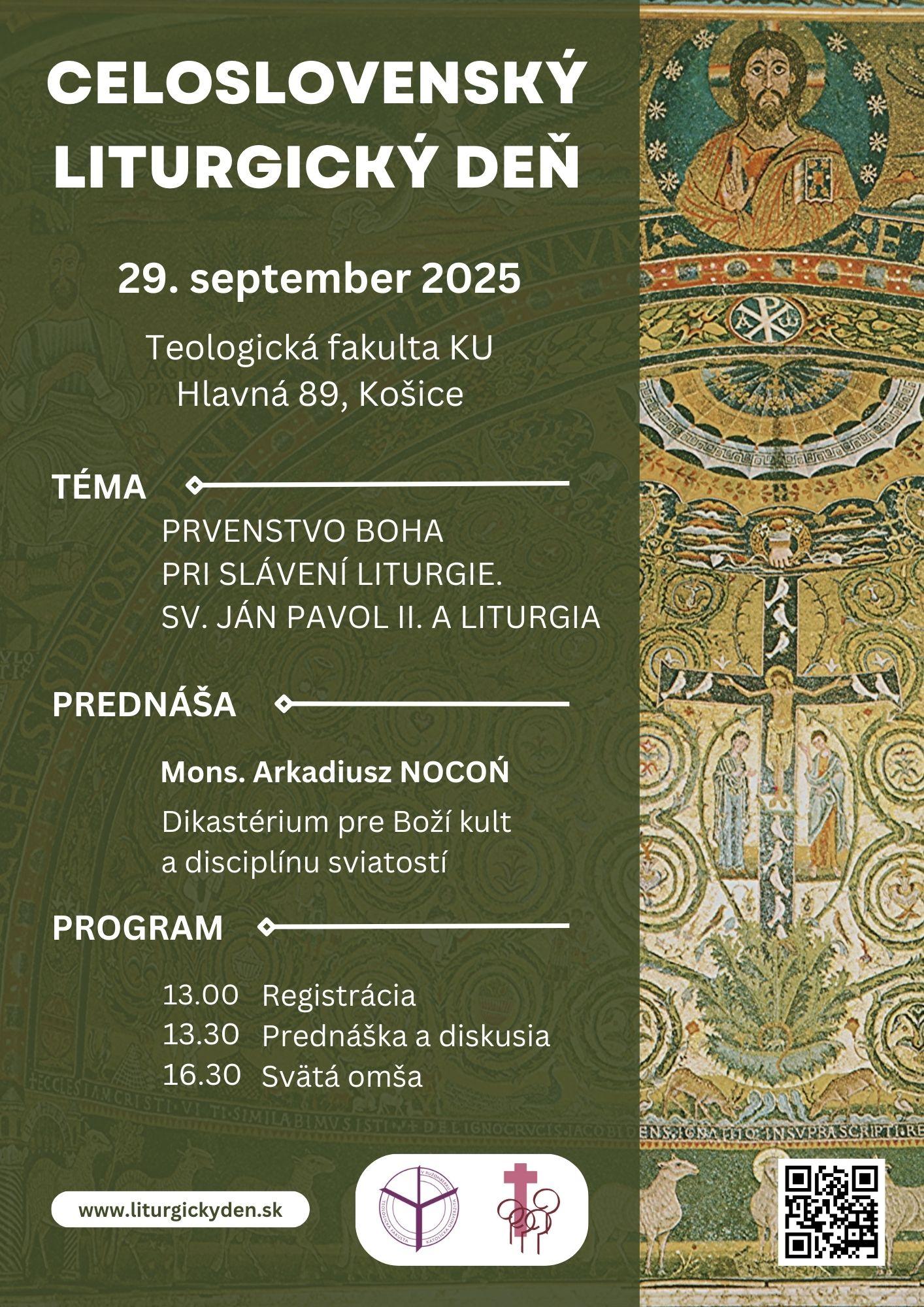 Košice, liturgický deň, plagat