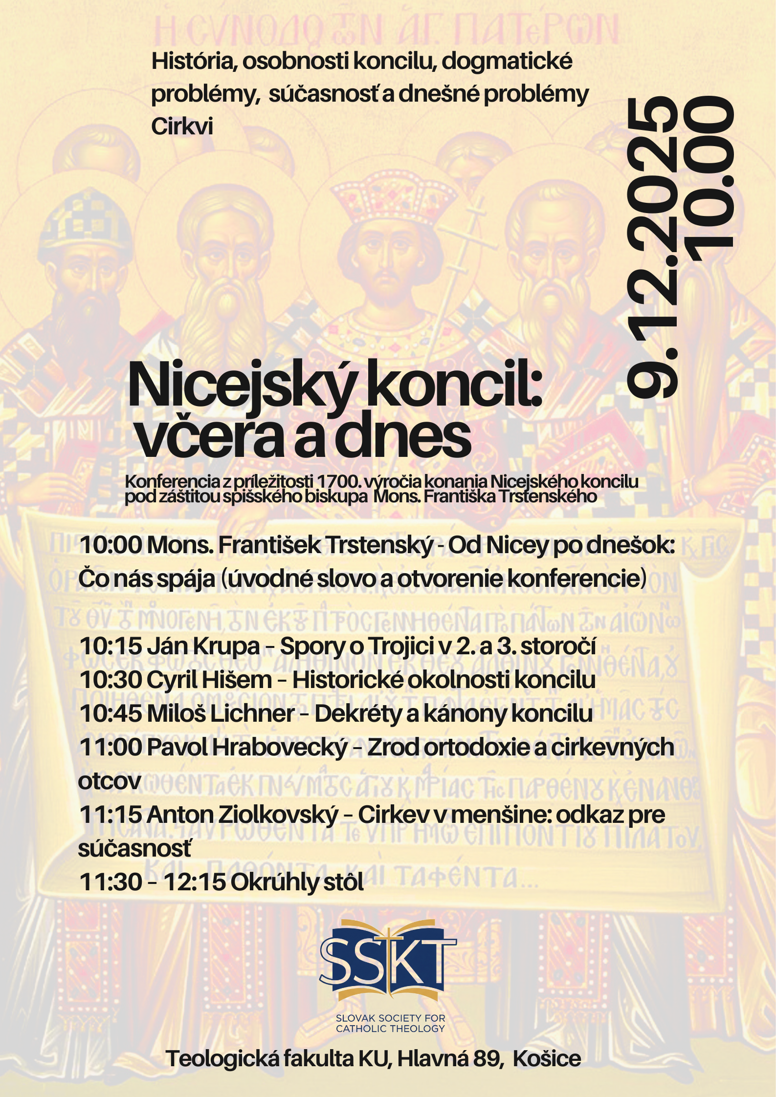 Kosice, Nicejsky, koncil, plagat