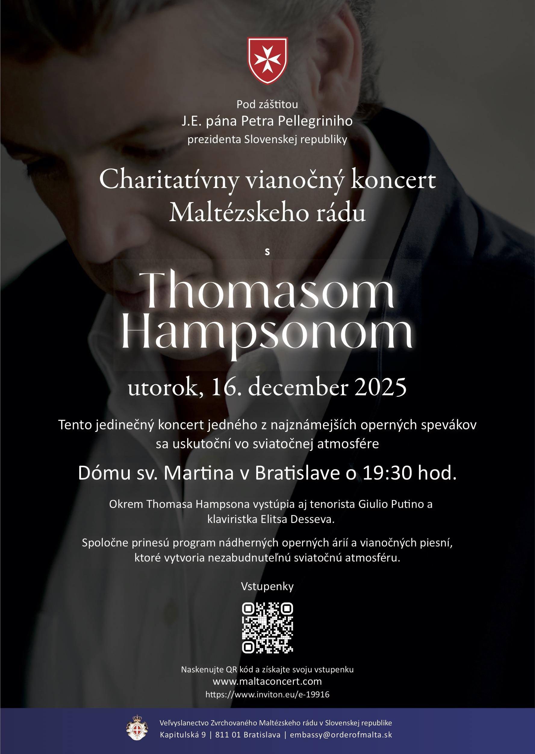 Bratislava, Maltézsky, rad, vianocny, koncert, plagat