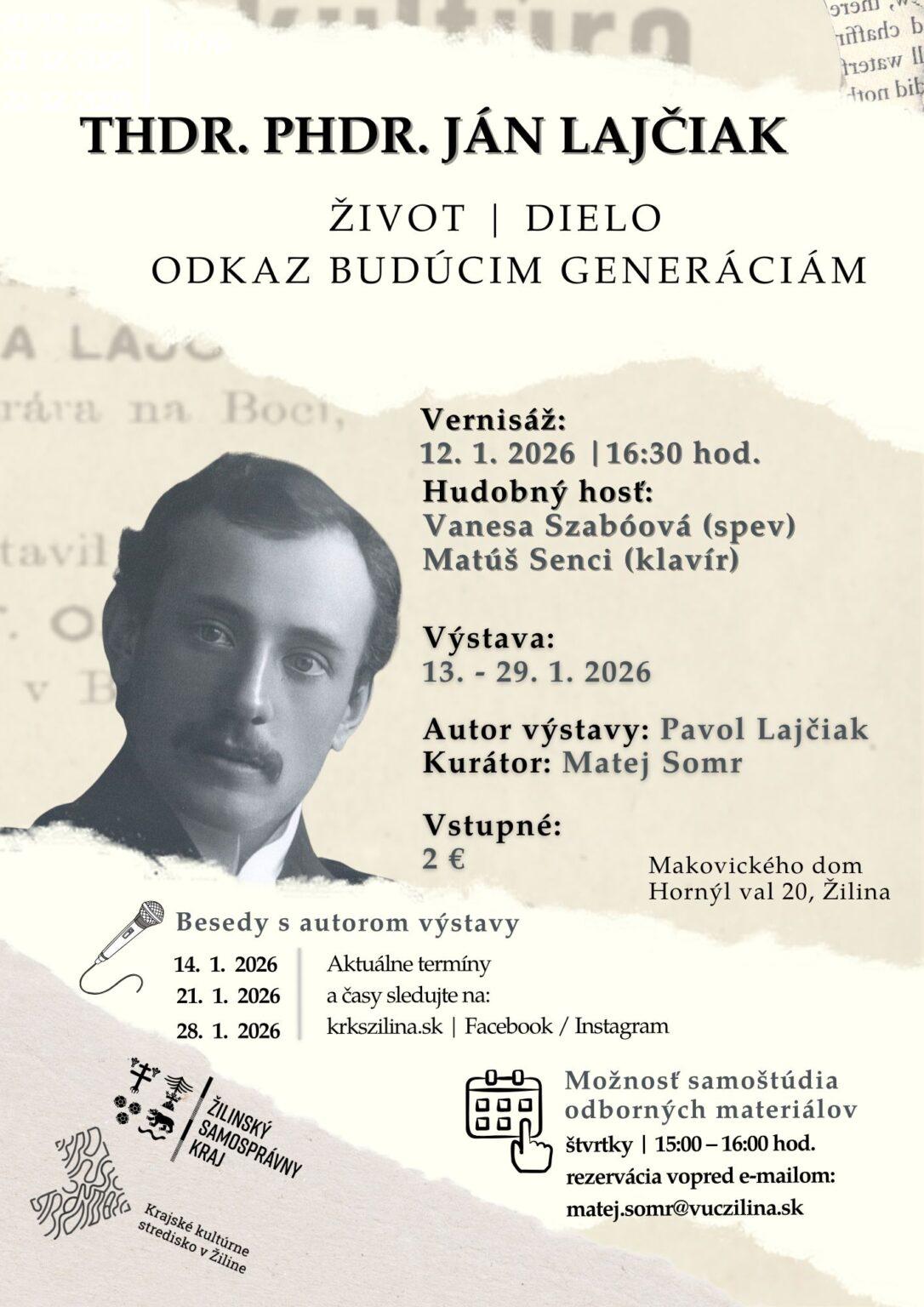 Žilina, vystava, Lajciak, plagat