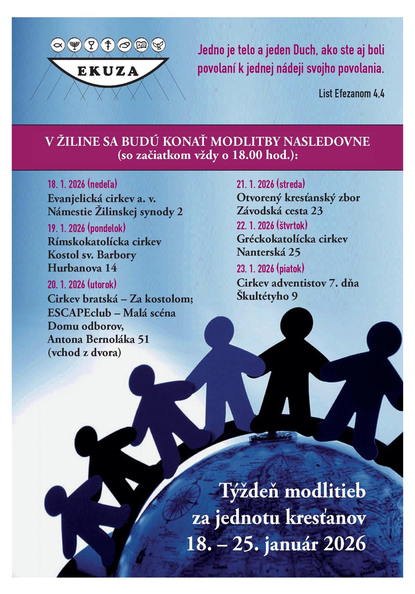 Žilina, ekumena, plagát