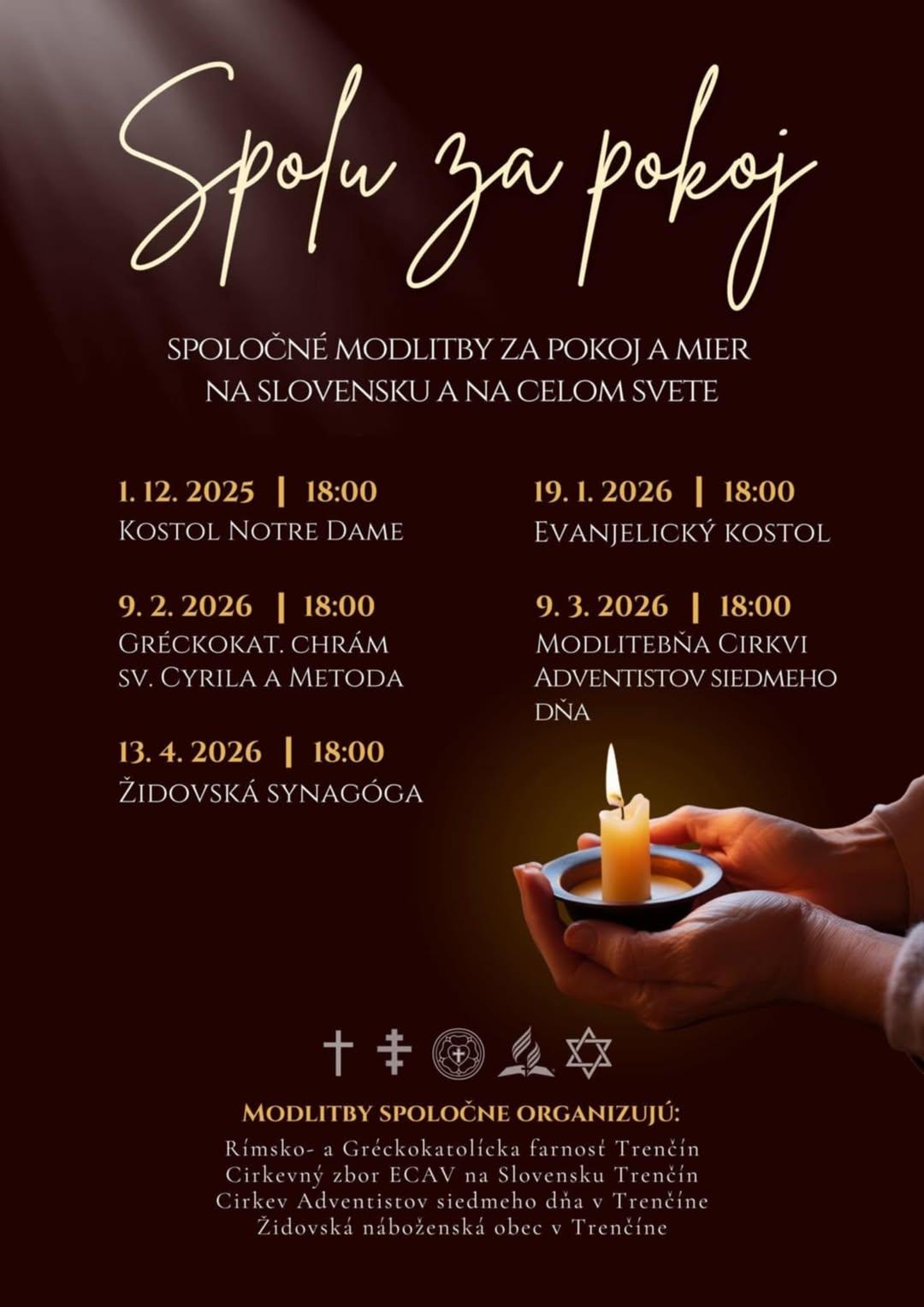 Trenčín, modlitba, pokoj