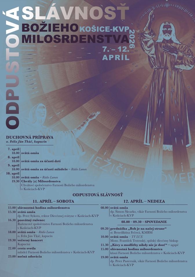 Košice, KVP, Božie milosrdenstvo, plagát