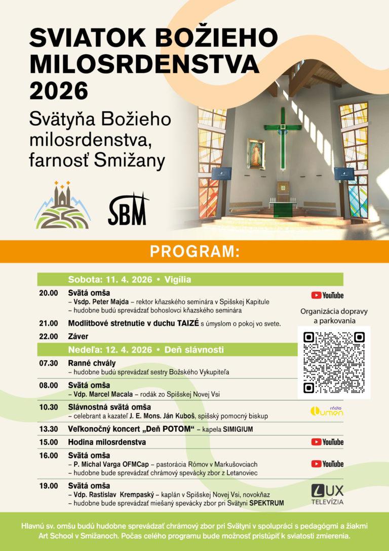 Smižany, Božie milosrdenstvo, plagát