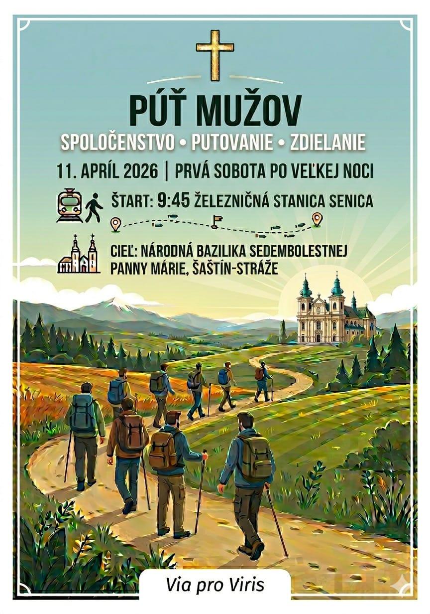 Šaštín, púť mužov, plagát