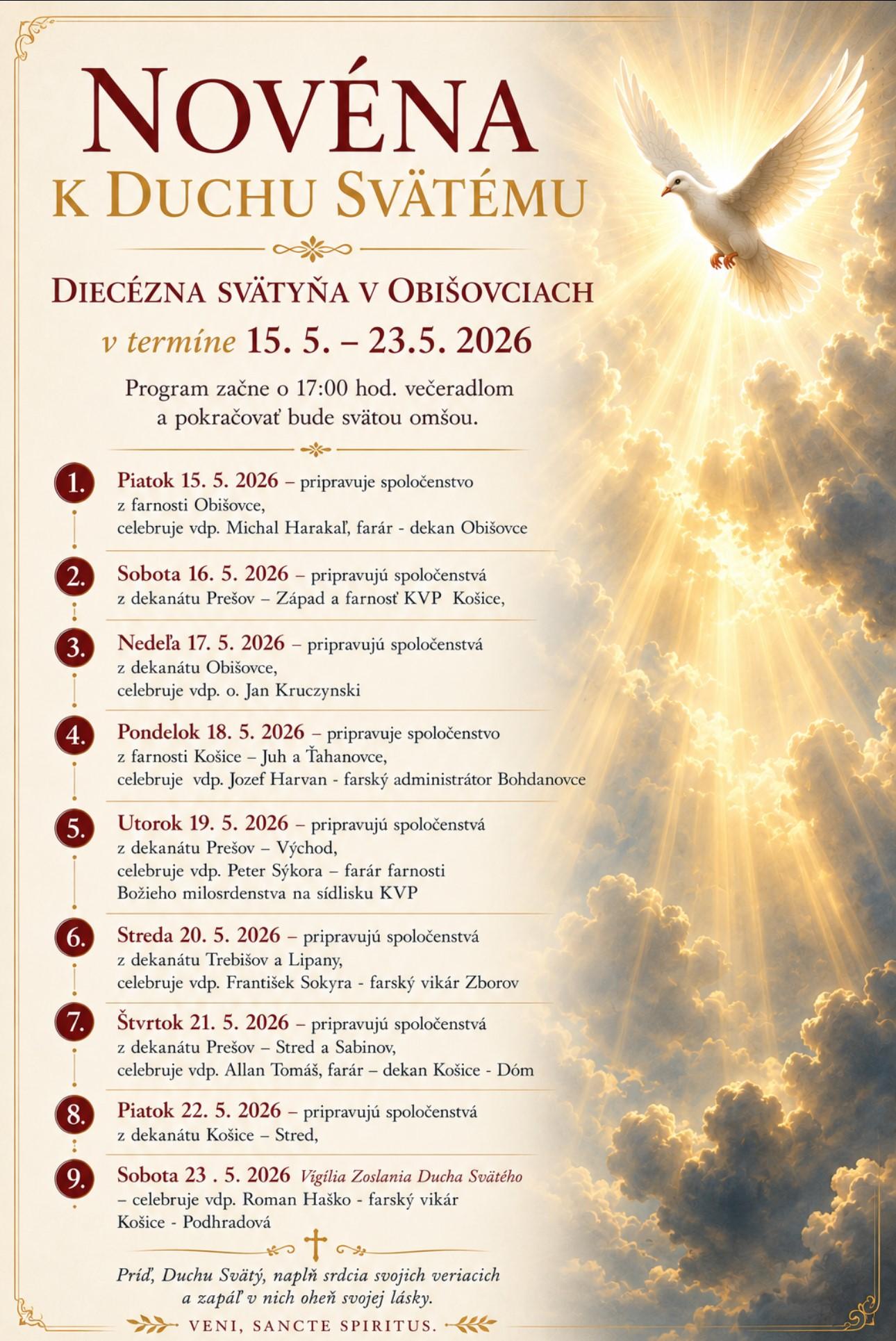 Obišovce, novéna