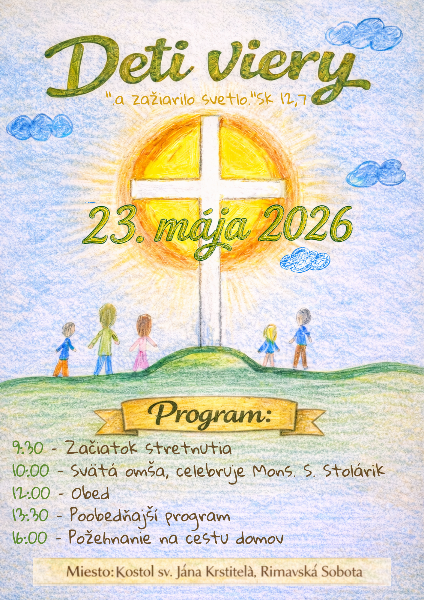 Rožňava, Deti viery, plagat