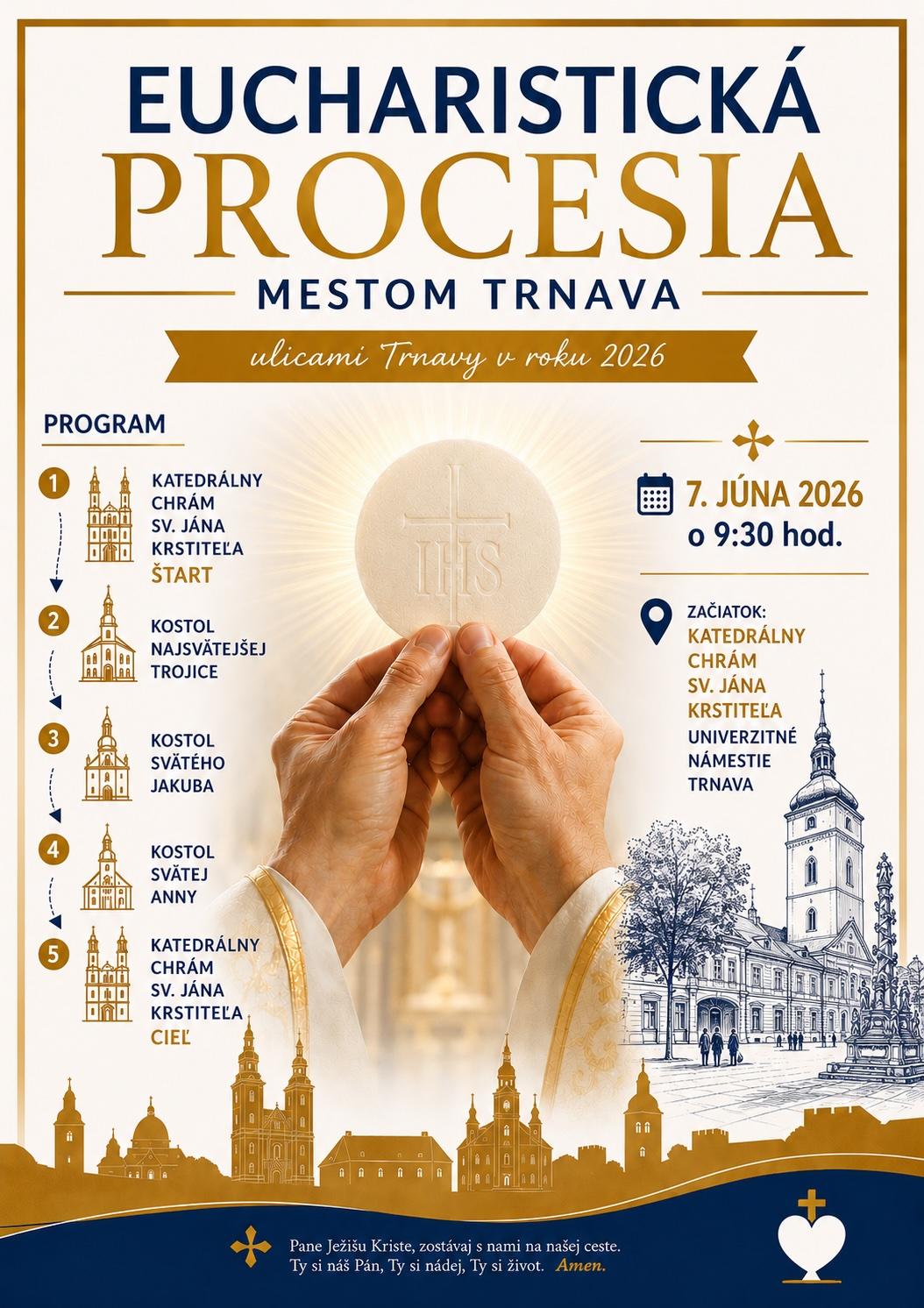 Trnava, Božie telo, plagát