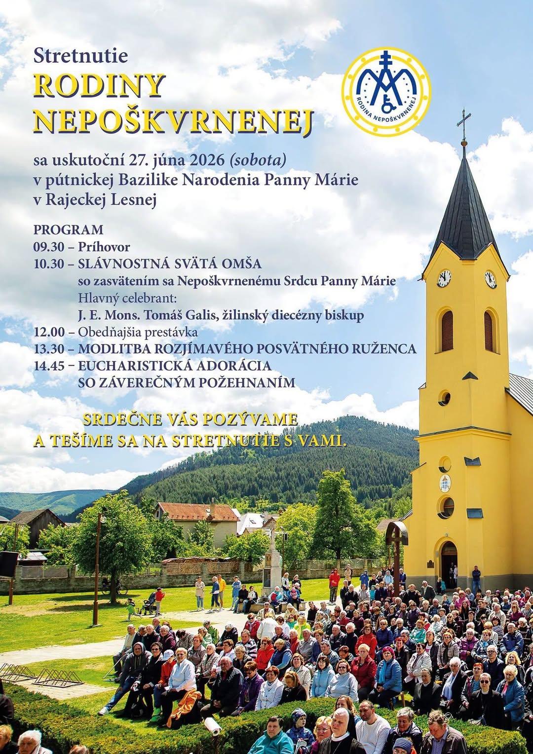 Rajecká, Rodina Nepoškvrnenej, 2026, plagát