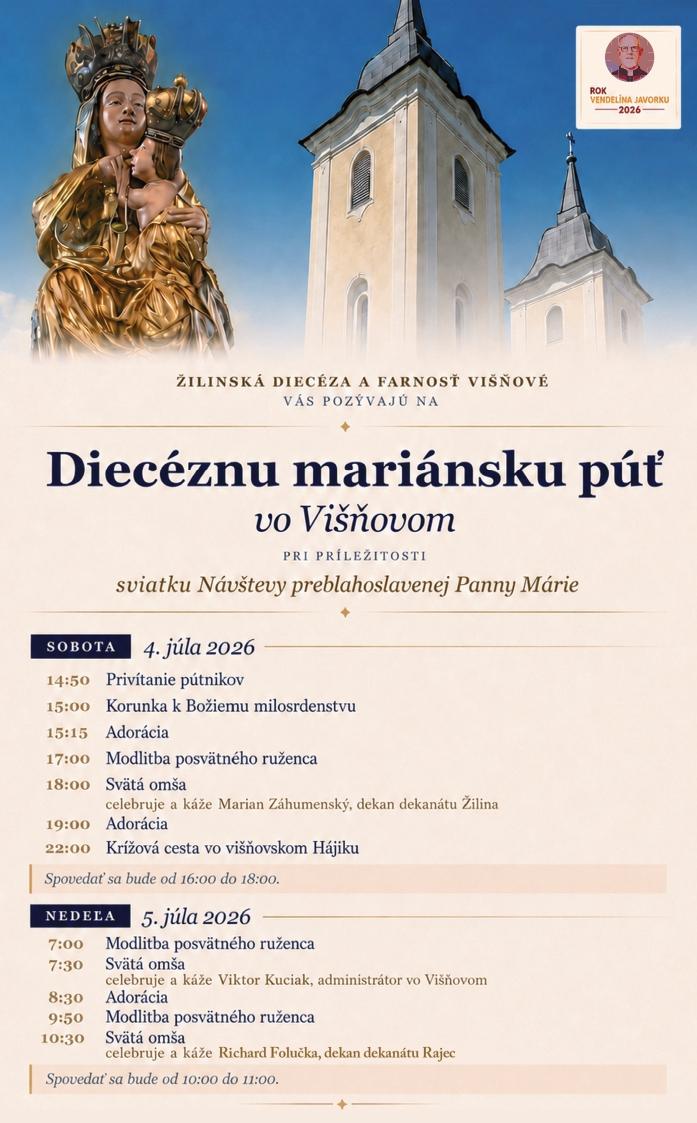 Višňové, púť, plagát, 2026