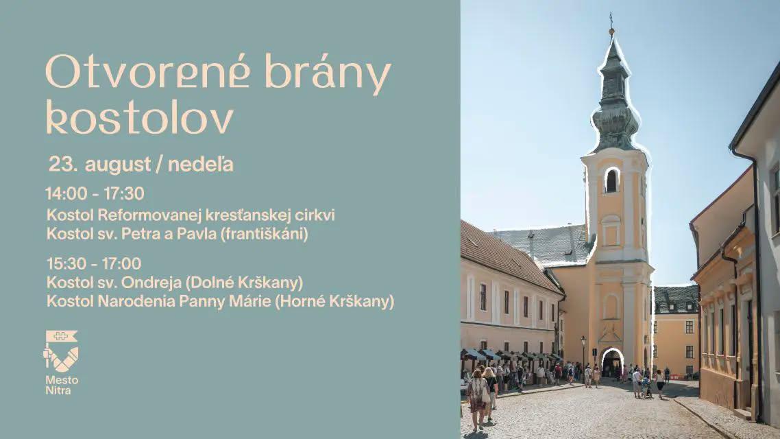 Nitra, kostoly, plagat, 2026