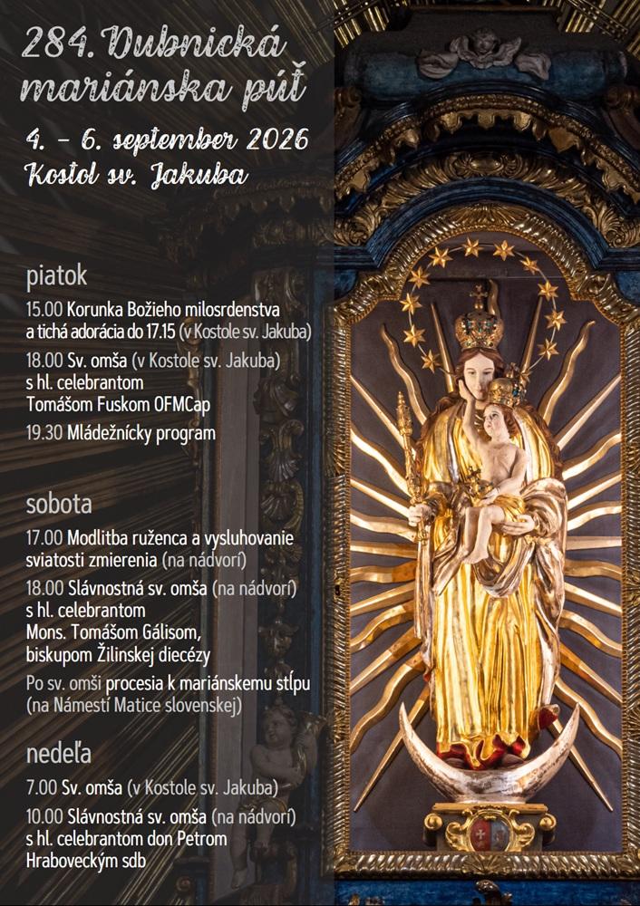 Dubnica, put, Mária, plagát, 2026